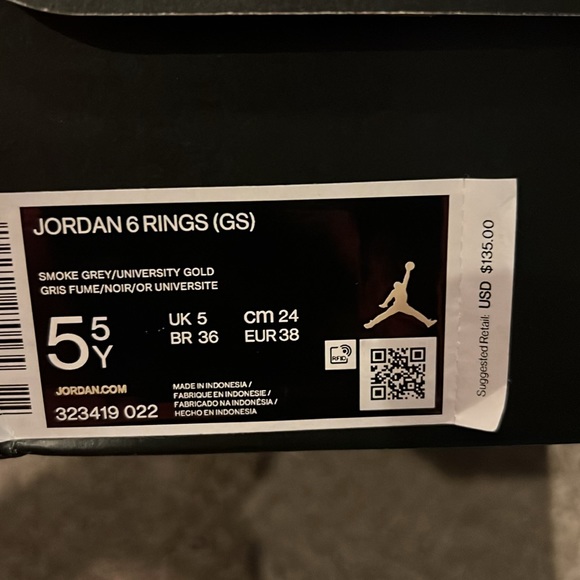 Jordan 6 Rings (GS) - Picture 6 of 6